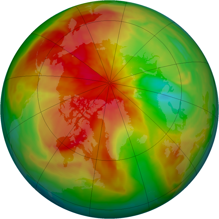 Arctic ozone map for 28 March 2014